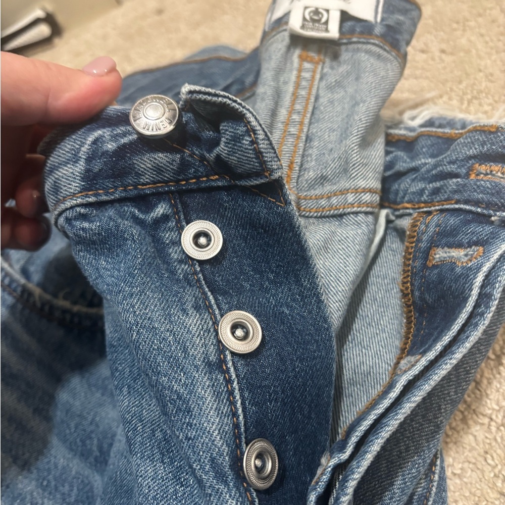 Madewell Women's Straight Leg Jeans in Medium Blue Denim